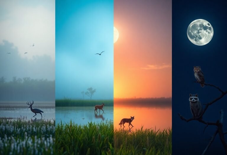 How Wildlife Activity Changes Throughout the Day
